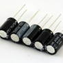 Set of 5 electrolytic capacitors 470 µF/35V