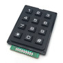 Black numeric keypad 3x4