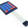 Membrane keypad with 16 buttons