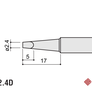 Soldering tip T-2.4D chisel/flat