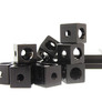 MakerBeam 12 pieces of corner cubes black anodised