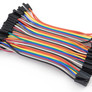 Jumper wires, F-F, 40 pcs, 10 cm