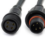 Waterproof (IP65) 4 pin connector, cable 200mm