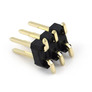 Goldpin male header 2x3 SMD