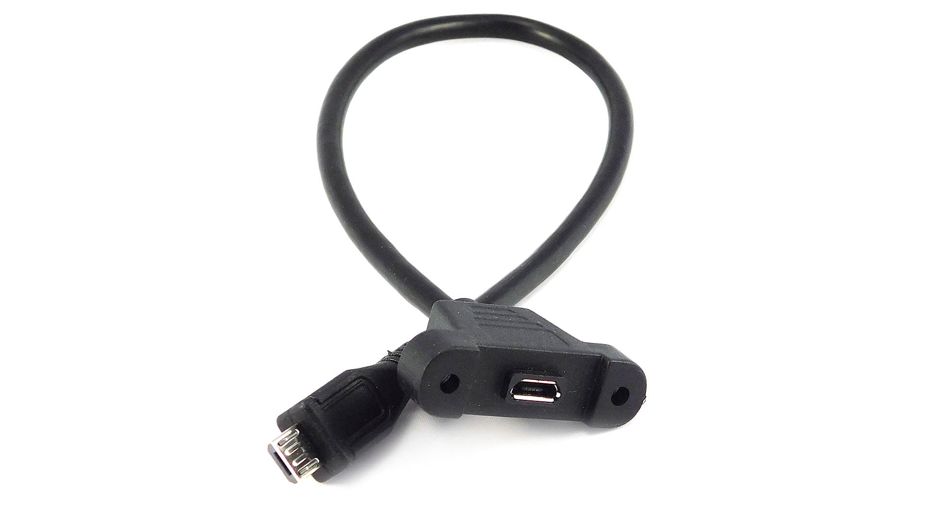 Ikke moderigtigt Admin rynker Nettigo: Panel mount USB cable - micro B male to micro USB B female