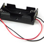 Battery holder, 2xAA, no cover