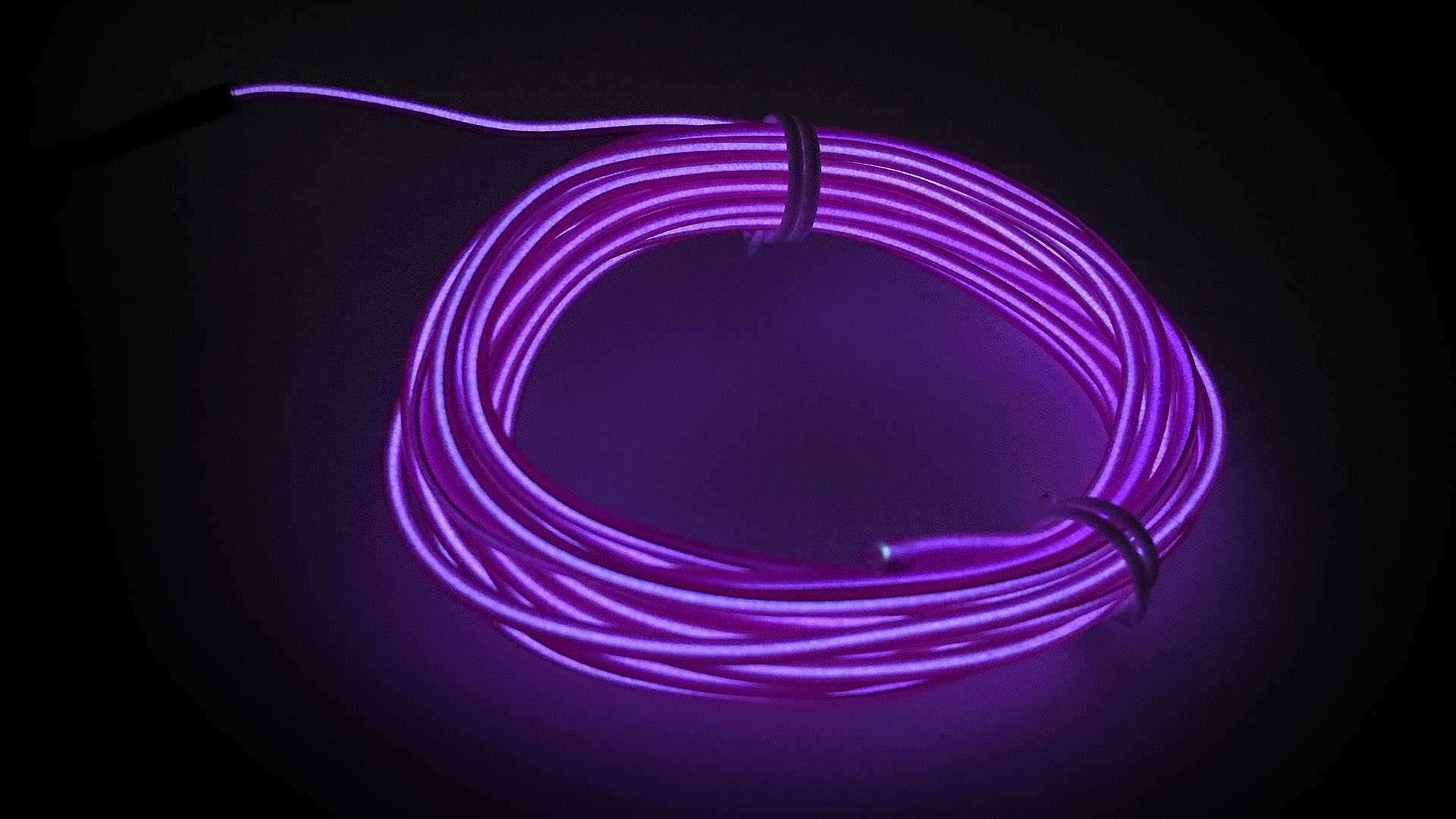 Nettigo: ELWIRA Soft El Wire 2.3 mm x 3m, with connector, purple [Elwira]
