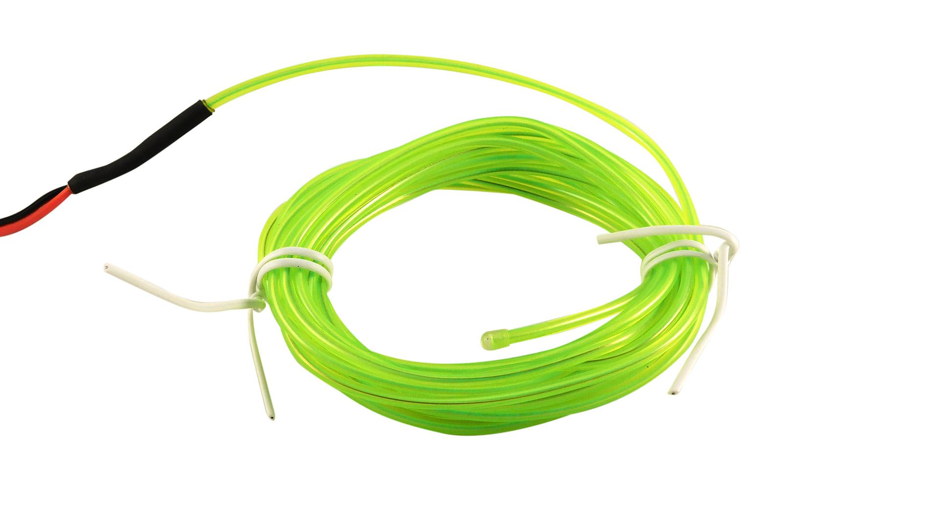 Nettigo: ELWIRA Soft El Wire 2.3 mm x 3m, with connector, żółto-zielony [ Elwira]