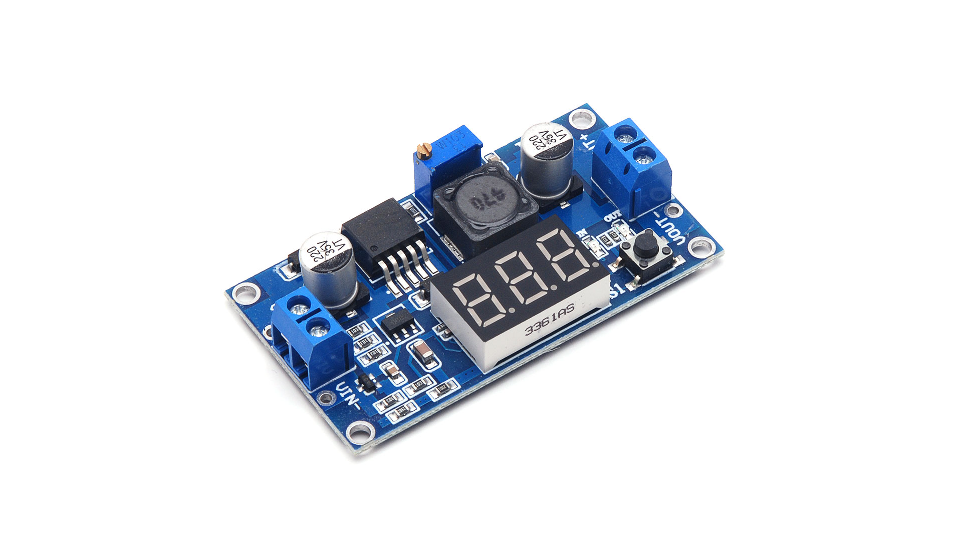 DC/DC STEP-DOWN converter LM2596S 1.5-35V 3A with display