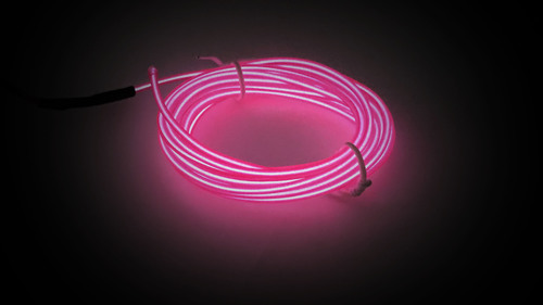 ELWIRA Soft El Wire with welt 2.3 mm pink