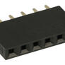 Female socket 1x6, raster 2.54 