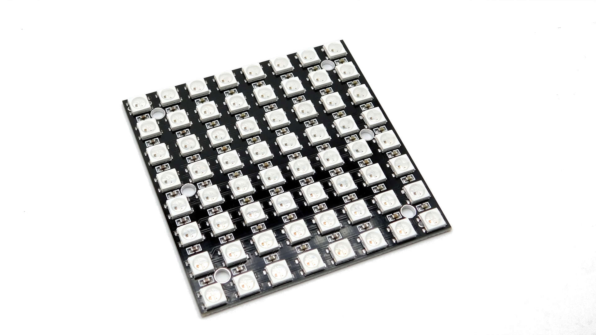 Nettigo: RGB 8x8 WS2812B Matrix on PCB with holes [Yā nǔ shén]