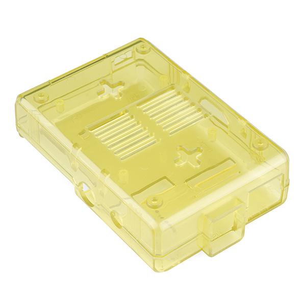 Nettigo: Transparent tin for the Raspberry Pi (yellow) [SparkFun PRT-11982]