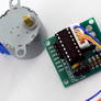 Gear stepper motor with driver